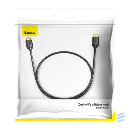 Baseus 2x HDMI 2.0 4K 60Hz Cable 3D HDR 18Gbps 1m (black) Video cables