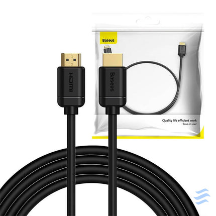 Baseus 2x HDMI 2.0 4K 60Hz Cable 3D HDR 18Gbps 3m (black) Video cables