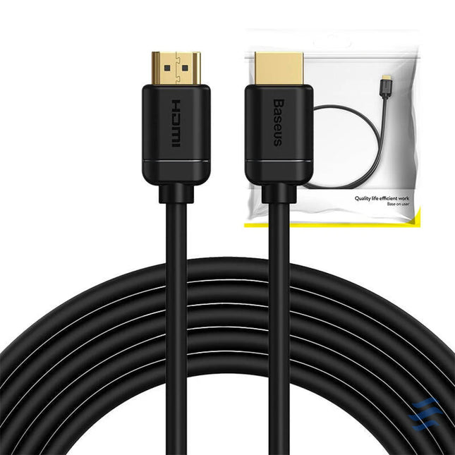 Baseus 2x HDMI 2.0 4K 60Hz Cable 3D HDR 18Gbps 5m (black) Video cables