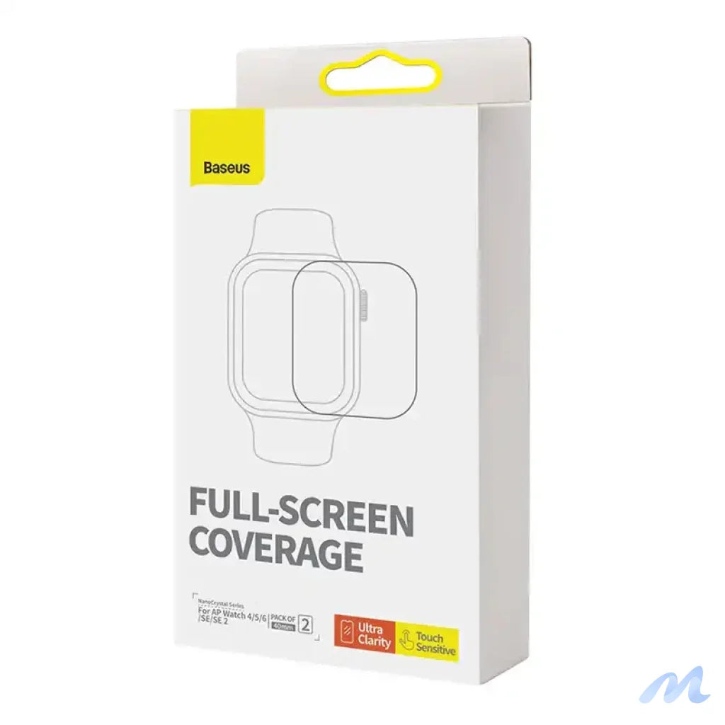 Baseus 40mm Protective Film for AP Watch 4/5/6/SE/SE 2, Clear