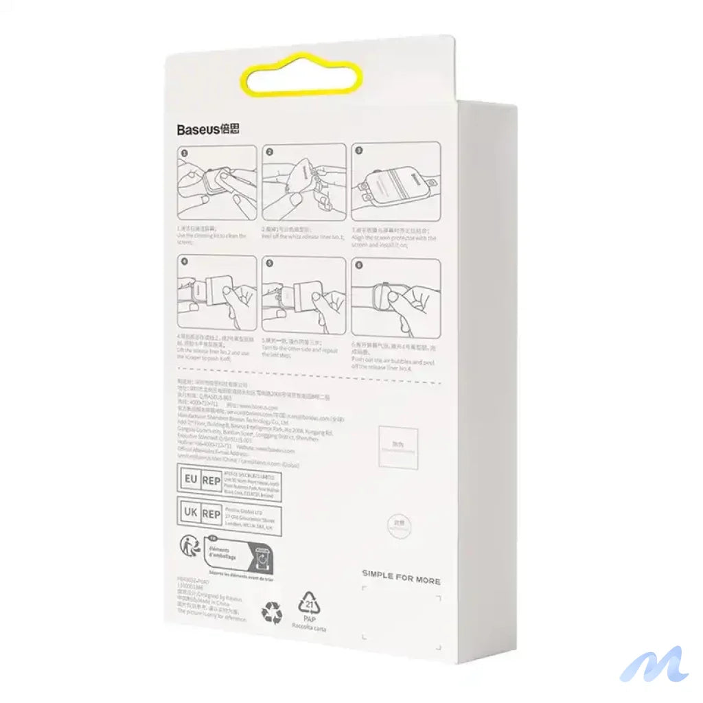 Baseus 40mm Protective Film for AP Watch 4/5/6/SE/SE 2, Clear