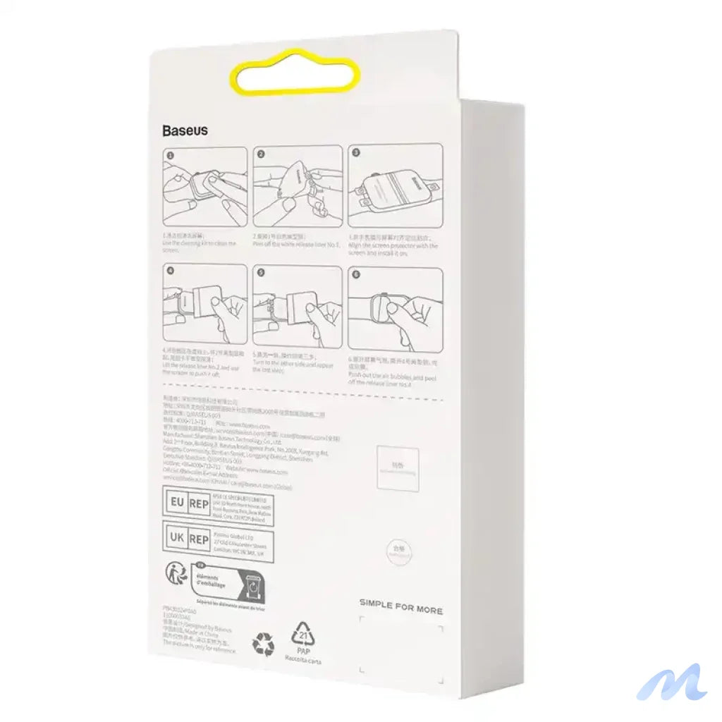 Baseus 41mm Protective Film for AP Watch 7/8, Clear