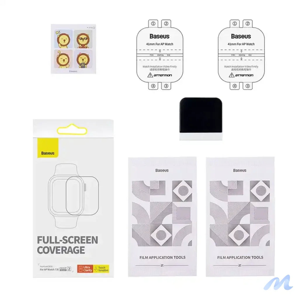 Baseus 41mm Protective Film for AP Watch 7/8, Clear
