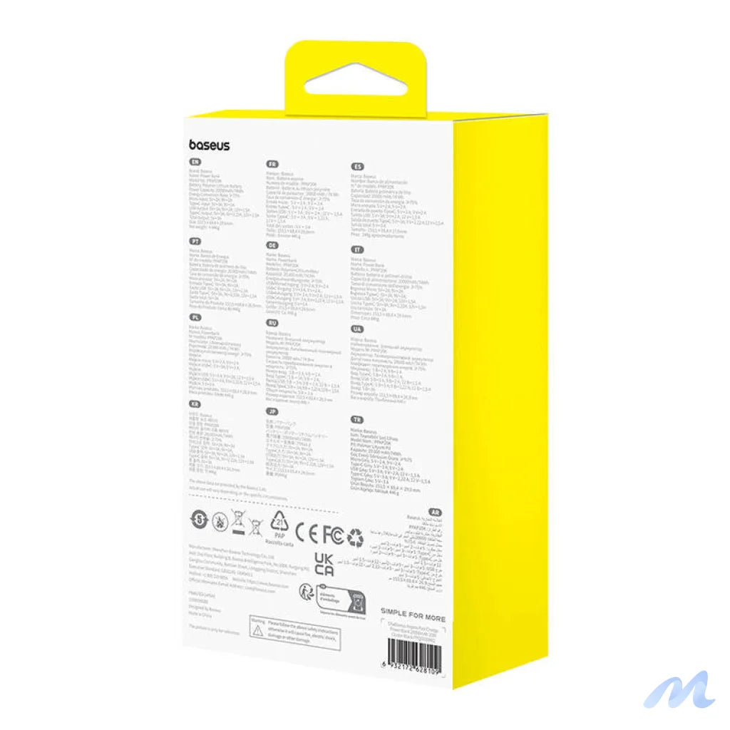 Baseus Airpow 20000mAh 20W powerbank (black)