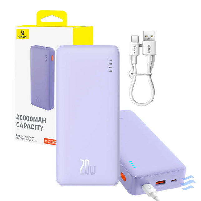 Baseus Airpow 20000mAh 20W powerbank (purple) Powerbanks