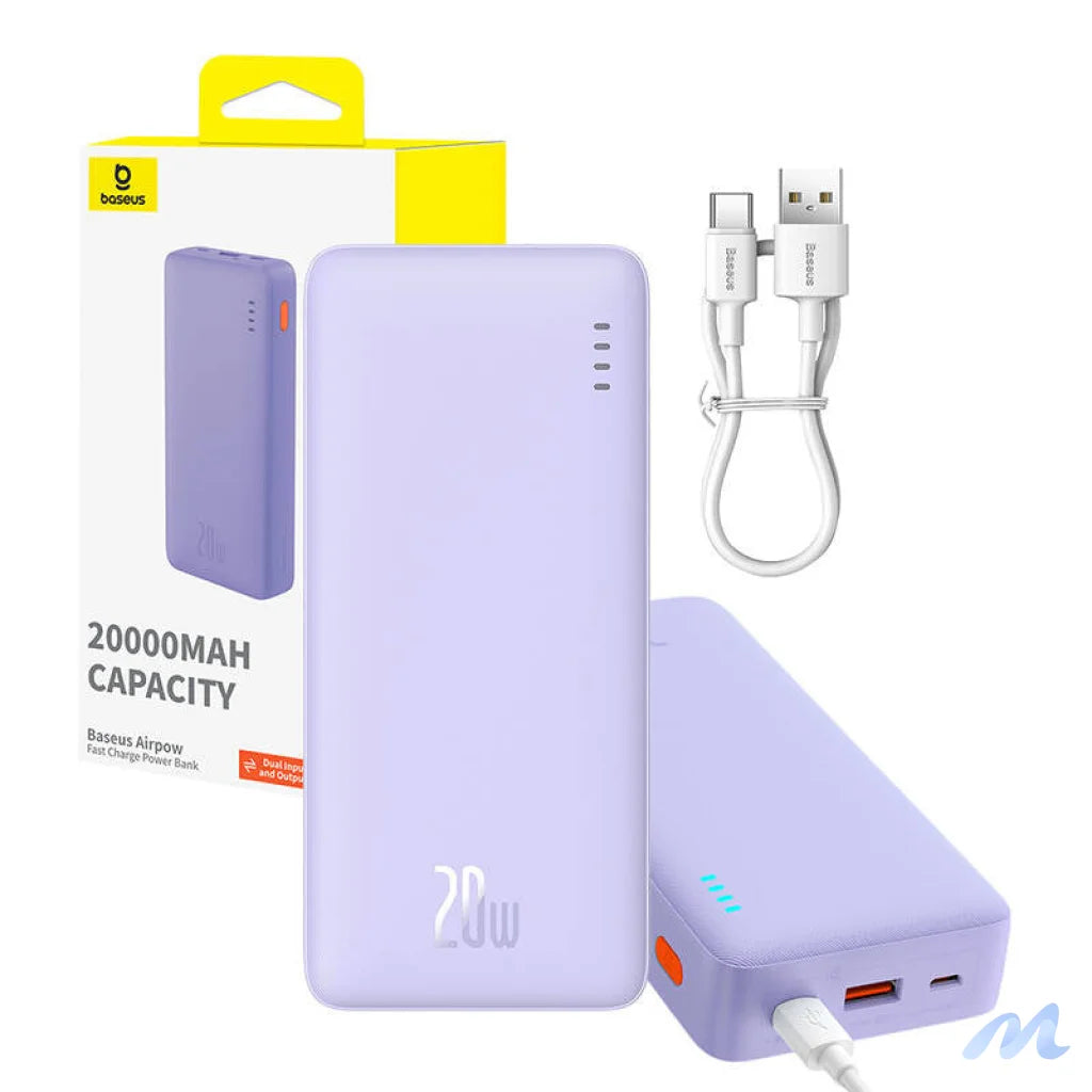 Baseus Airpow 20000mAh 20W powerbank (purple)