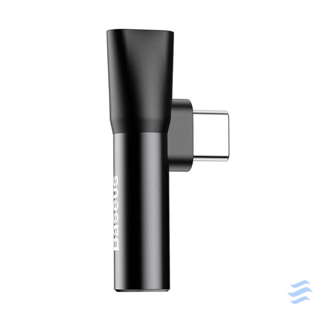 Baseus Audio Adapter USB C to Mini Jack 3.5mm + USB C (black) Audio adapters