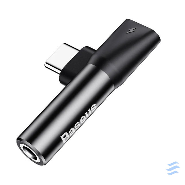 Baseus Audio Adapter USB C to Mini Jack 3.5mm + USB C (black) Audio adapters