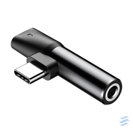 Baseus Audio Adapter USB C to Mini Jack 3.5mm + USB C (black) Audio adapters