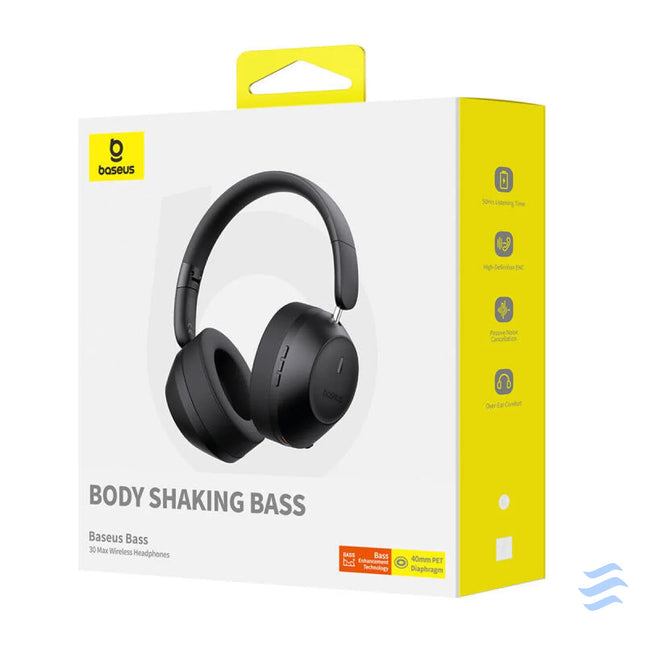 Baseus Bass 30 Max Wireless Headphones (black) Over ear