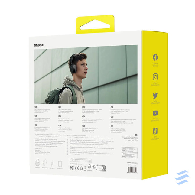 Baseus Bass 30 Max Wireless Headphones (black) Over ear