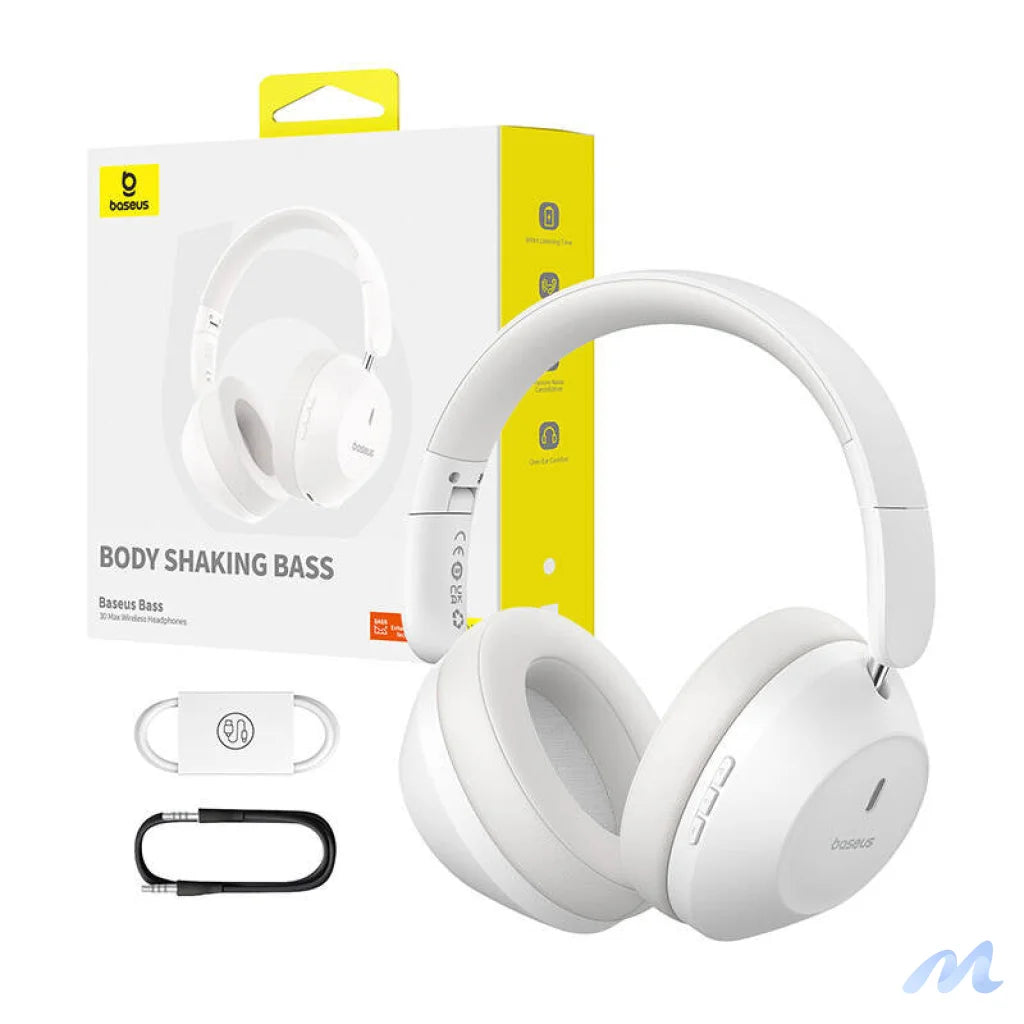 Baseus Bass 30 Max Wireless Headphones (white)
