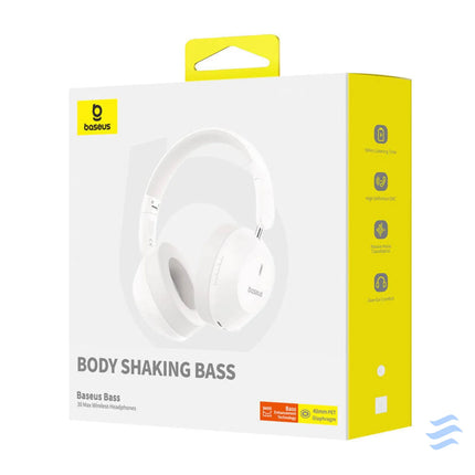 Baseus Bass 30 Max Wireless Headphones (white) Over ear