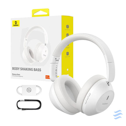 Baseus Bass 30 Max Wireless Headphones (white) Over ear