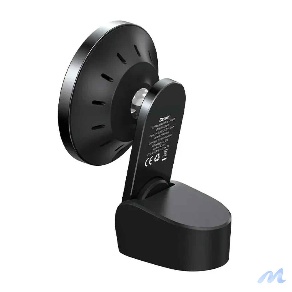 Baseus Big Energy car mount with wireless charger 15W for Iphone 12 / Iphone 13 (Black)
