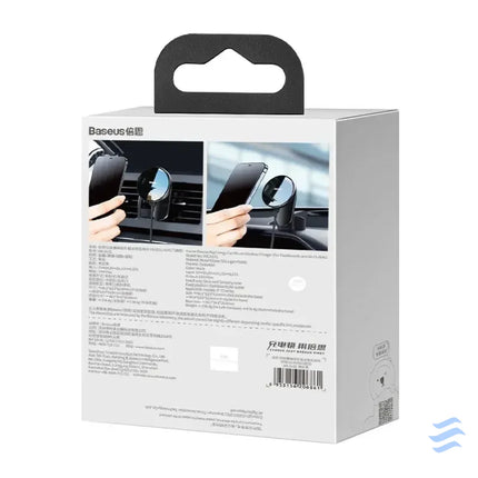 Baseus Big Energy car mount with wireless charger 15W for Iphone 12 / Iphone 13 (Black) Phone holders