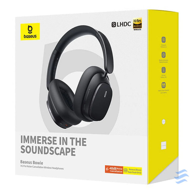 Baseus Bowie H1 Wireless Headphones Bluetooth 5.2 (black) Over ear