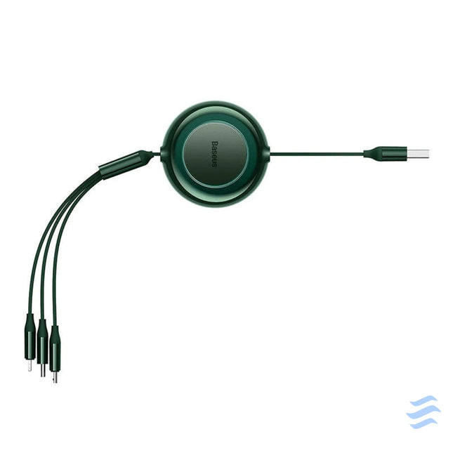 Baseus Bright Mirror 2 USB 3 in 1 cable for micro USB / USB C / Lightning 3.5A 1.1m (Green) Combo Cables