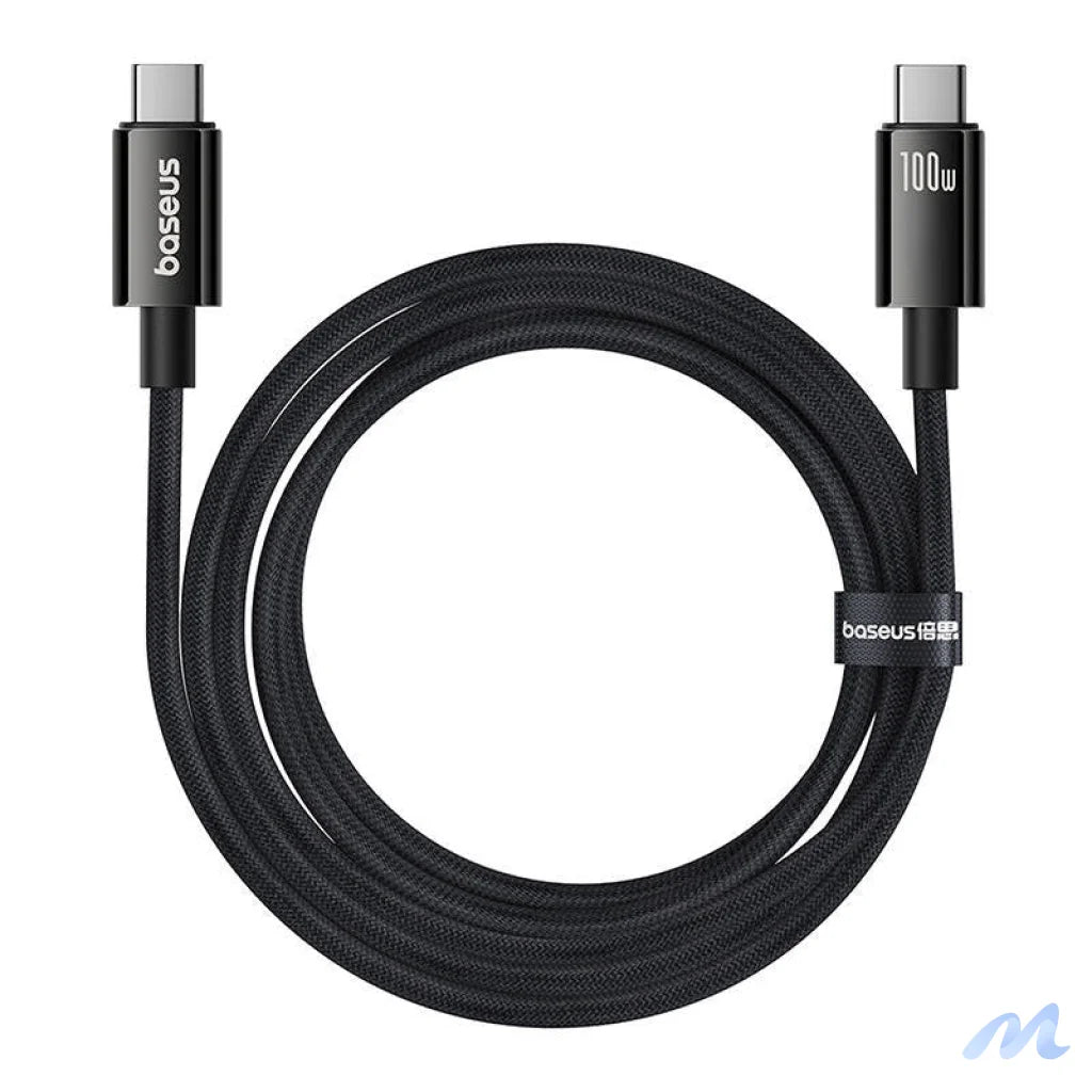 Baseus Cable USB Tungsten Gold USB-C to USB-C 100W 1,5m (black)