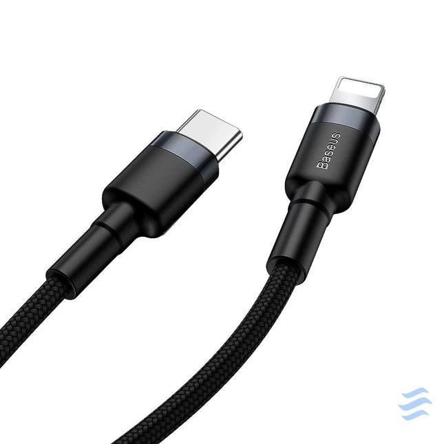 Baseus Cafule Cable Type C to iP PD 18W 1m Gray + Black USB C to Lightning