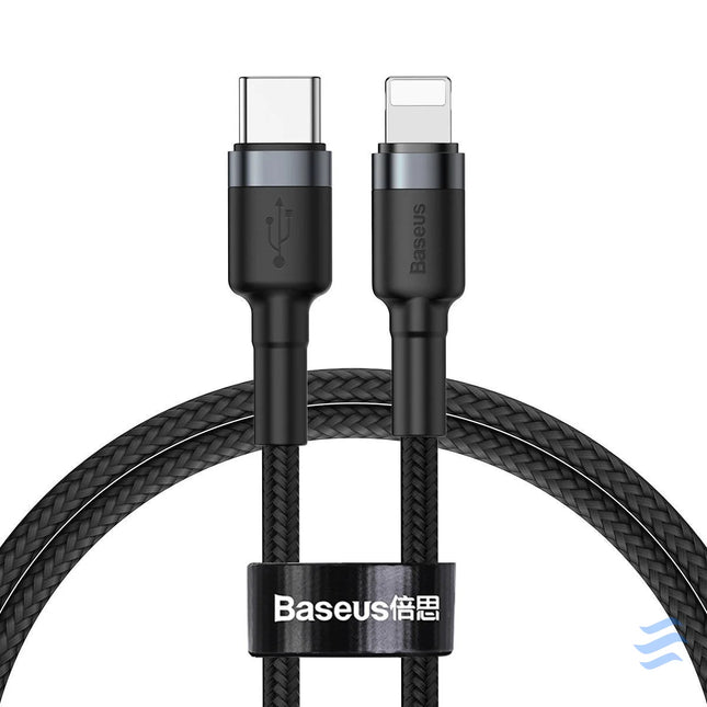 Baseus Cafule Cable Type C to iP PD 18W 1m Gray + Black USB C to Lightning