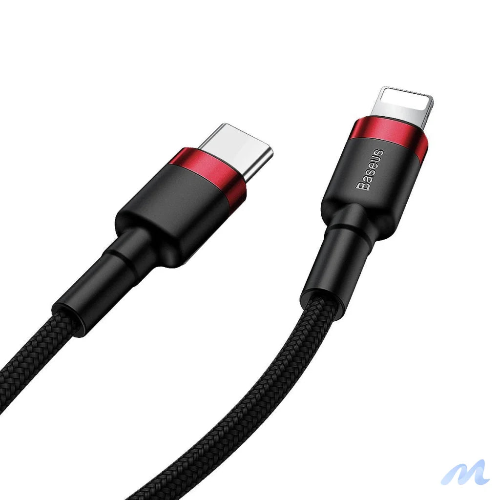 Baseus Cafule Cable Type-C to iP PD 18W 1m Red+Black