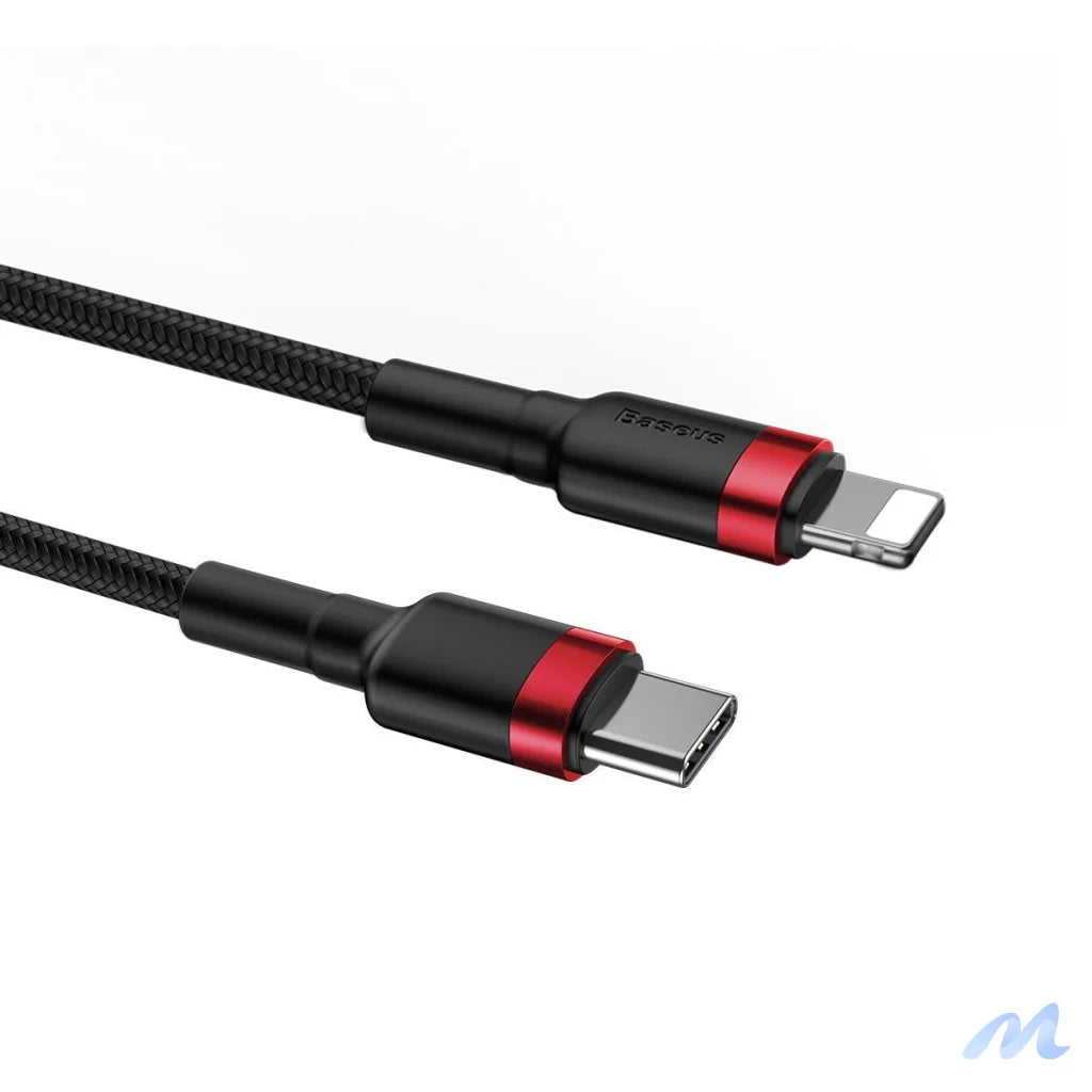 Baseus Cafule Cable Type-C to iP PD 18W 1m Red+Black