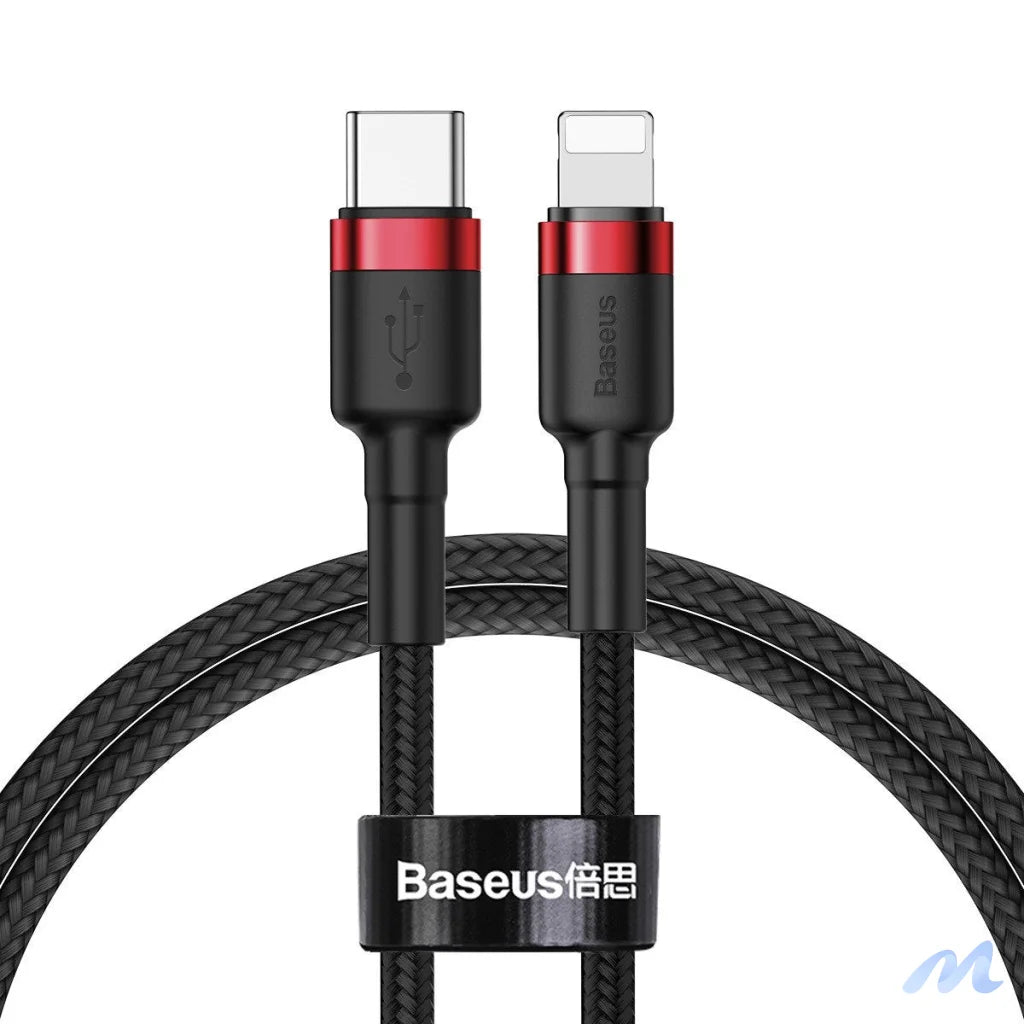 Baseus Cafule Cable Type-C to iP PD 18W 1m Red+Black