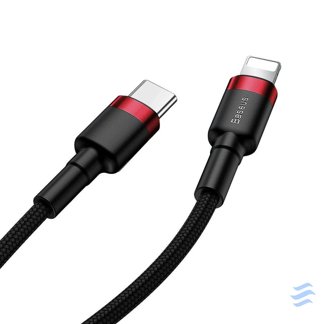 Baseus Cafule Cable Type C to iP PD 18W 1m Red + Black USB C to Lightning