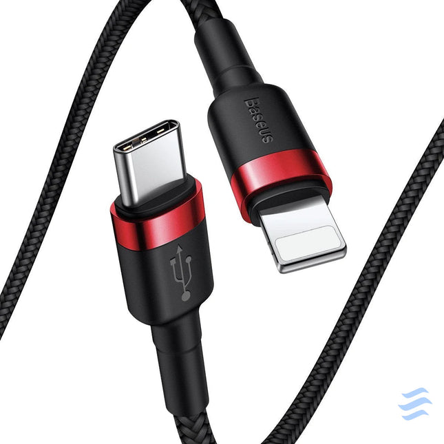 Baseus Cafule Cable Type C to iP PD 18W 1m Red + Black USB C to Lightning