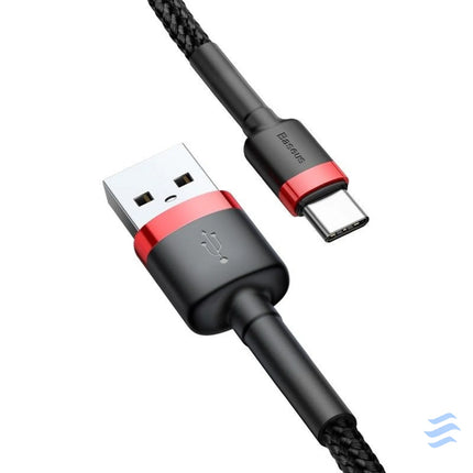 Baseus Cafule cable USB C 3A 0.5m (Red + Black) USB to USB C