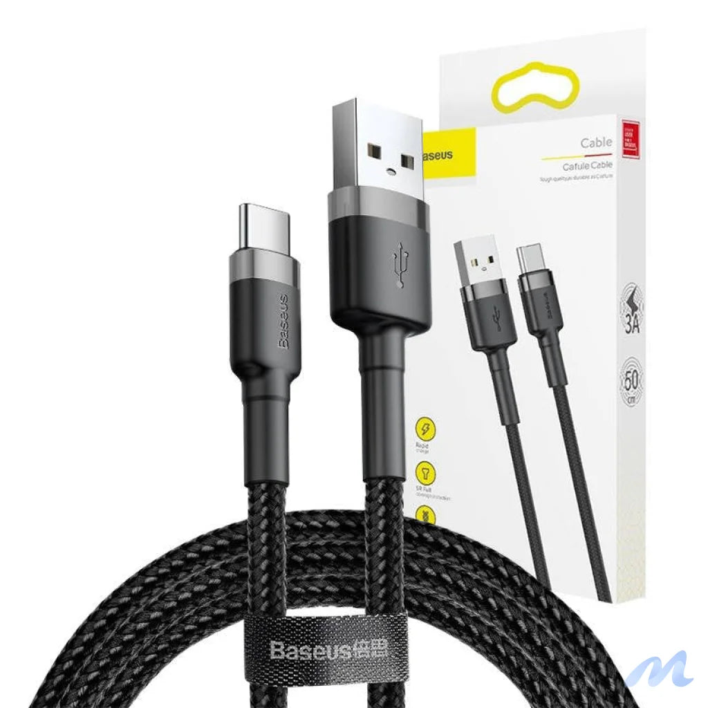Baseus Cafule cable USB-C 3A 1m (Gray+Black)