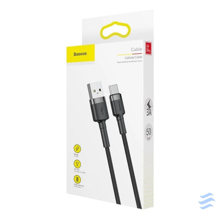 Baseus Cafule cable USB C 3A 1m (Gray + Black) USB to USB C