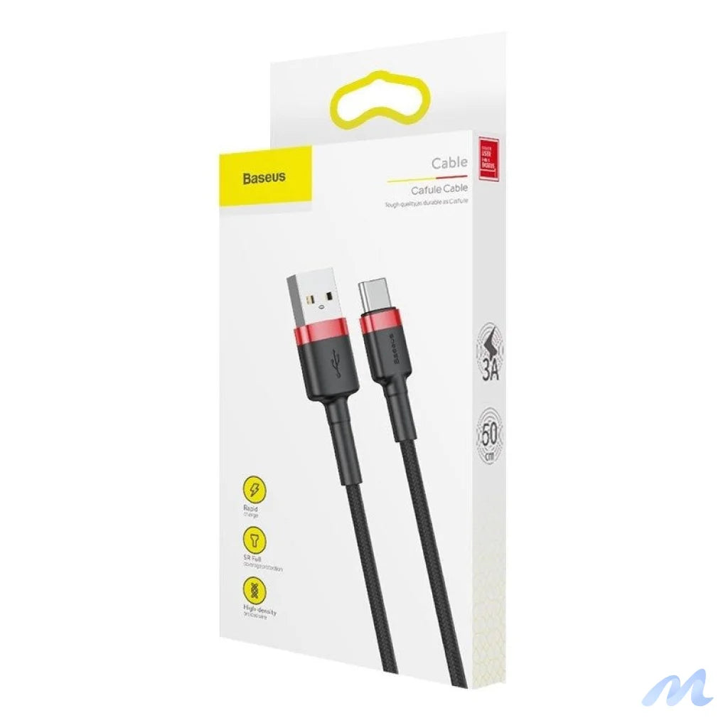 Baseus Cafule cable USB-C 3A 1m (Red+Black)