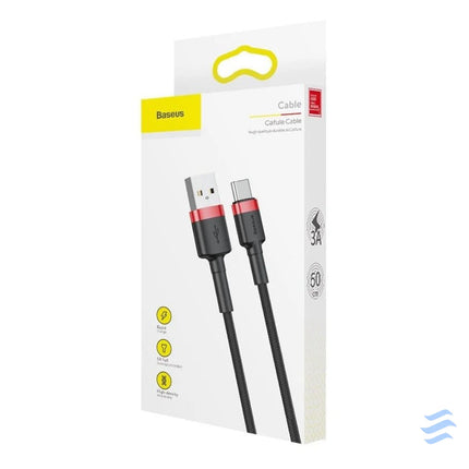 Baseus Cafule cable USB C 3A 1m (Red + Black) USB to USB C