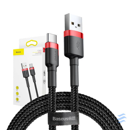 Baseus Cafule cable USB C 3A 1m (Red + Black) USB to USB C