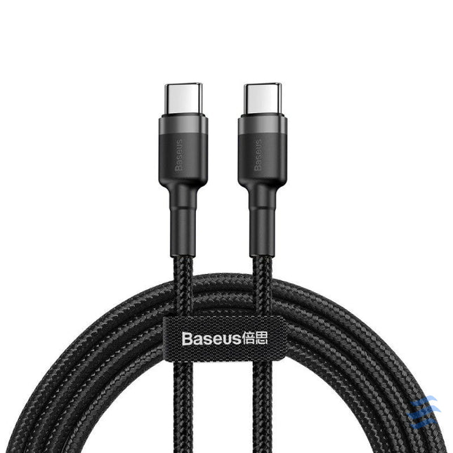 Baseus Cafule Cable USB C PD 2.0 QC 3.0 60W 1m (Black + Gray) USB C to USB C