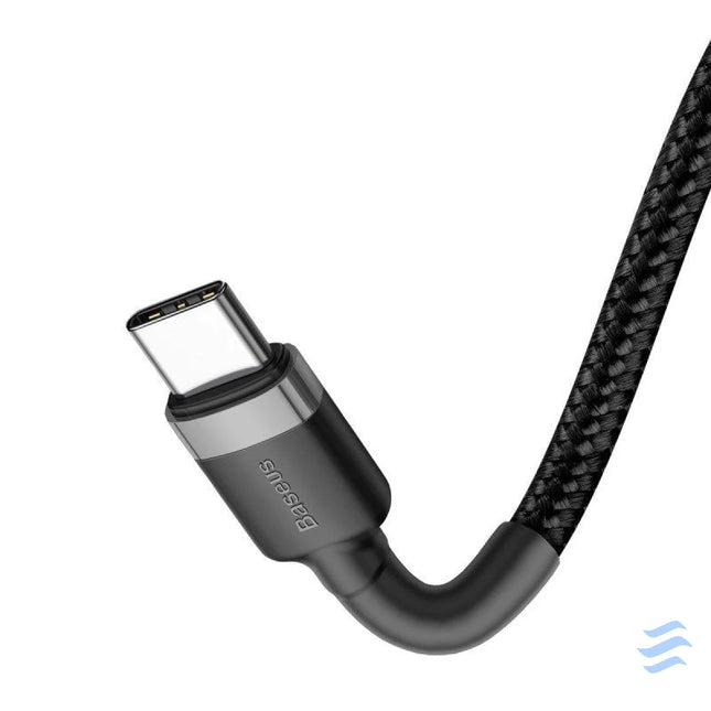 Baseus Cafule Cable USB C PD 2.0 QC 3.0 60W 1m (Black + Gray) USB C to USB C