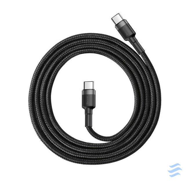 Baseus Cafule Cable USB C PD 2.0 QC 3.0 60W 1m (Black + Gray) USB C to USB C