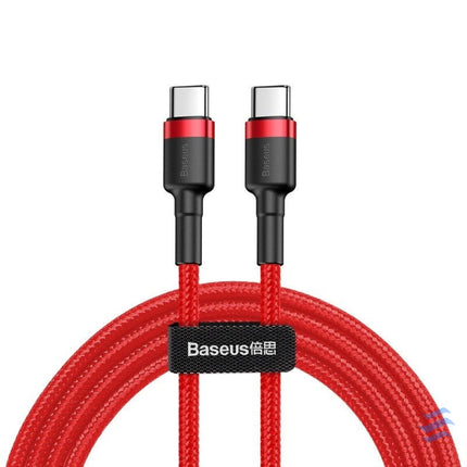 Baseus Cafule Cable USB C PD 2.0 QC 3.0 60W 1m (Red) USB C to USB C