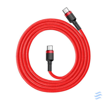 Baseus Cafule Cable USB C PD 2.0 QC 3.0 60W 1m (Red) USB C to USB C