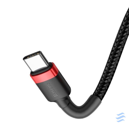 Baseus Cafule Cable USB C PD 2.0 QC 3.0 60W 2m (Black + Red) USB C to USB C