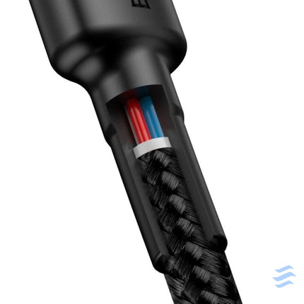 Baseus Cafule Cable USB C PD 2.0 QC 3.0 60W 2m (Black + Red) USB C to USB C