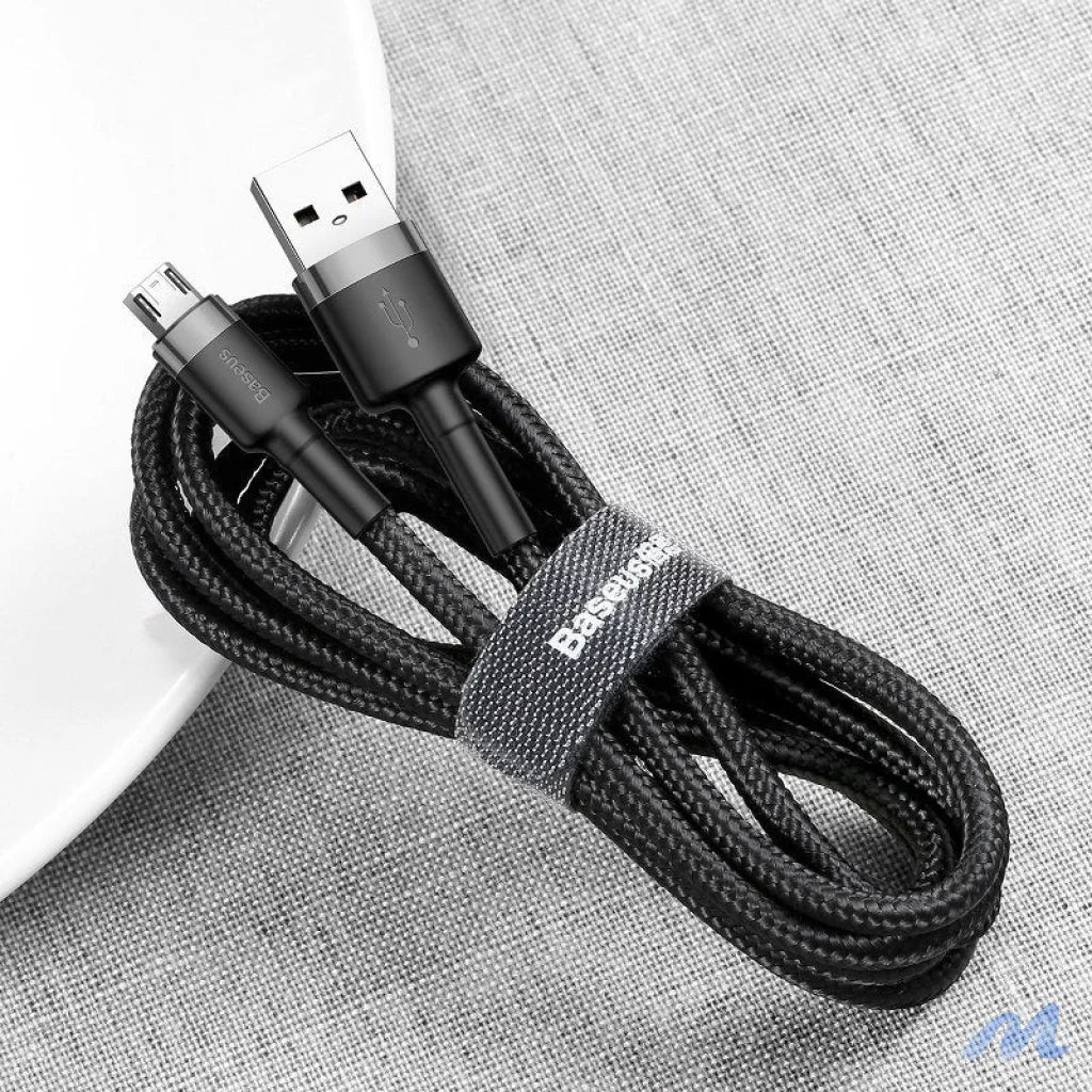 Baseus Cafule Cable USB For Micro 2A 3m Gray+Black