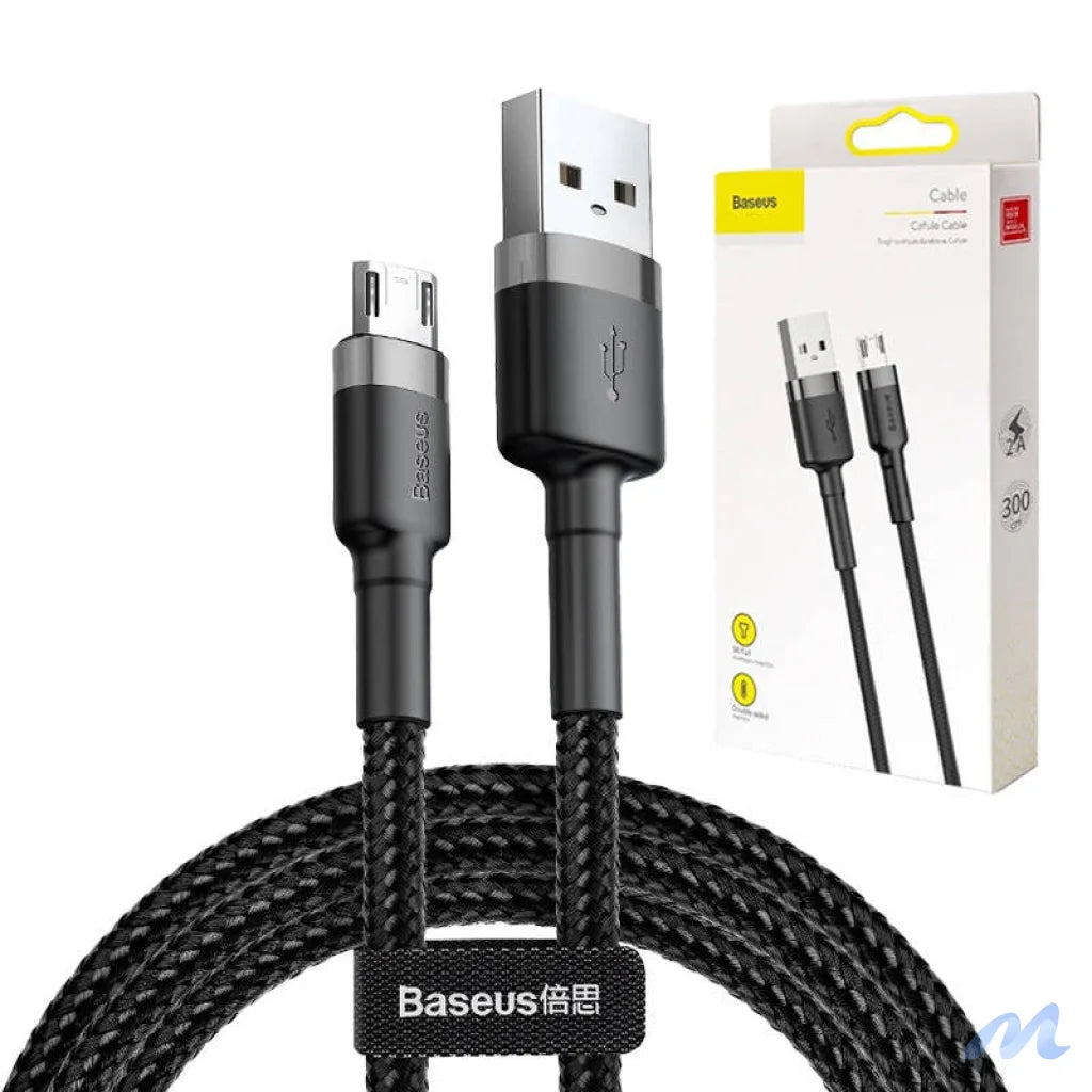 Baseus Cafule Cable USB For Micro 2A 3m Gray+Black