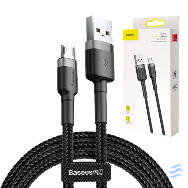 Baseus Cafule Cable USB For Micro 2A 3m Gray + Black USB to Micro USB