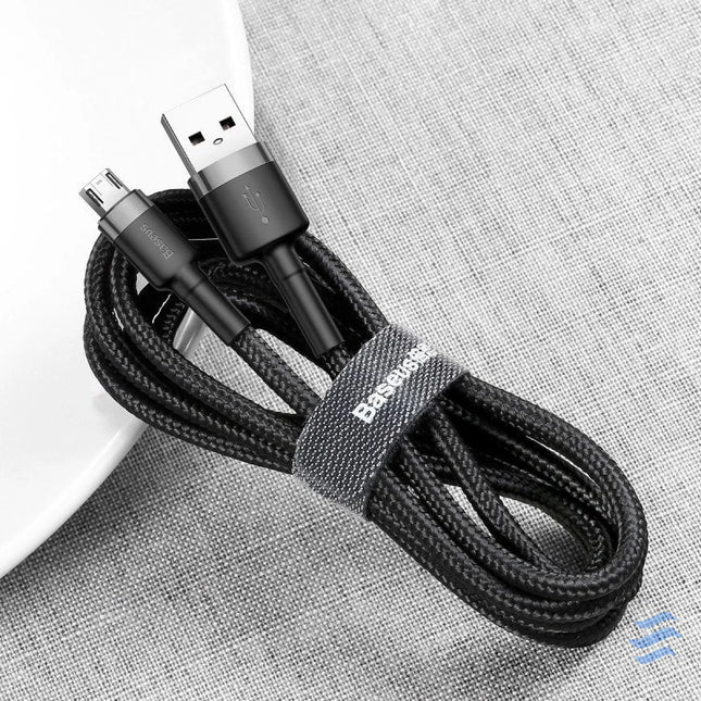 Baseus Cafule Cable USB For Micro 2A 3m Gray + Black USB to Micro USB