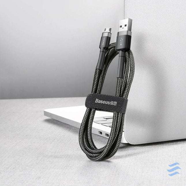 Baseus Cafule Cable USB For Micro 2A 3m Gray + Black USB to Micro USB