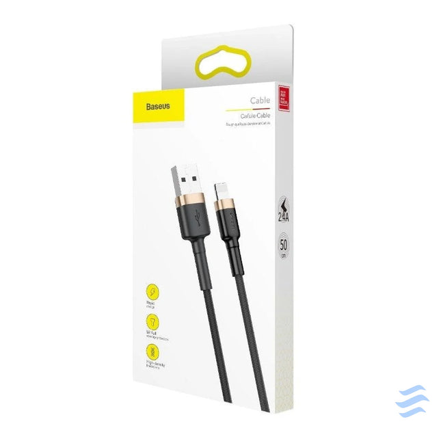 Baseus Cafule Cable USB Lightning 2.4A 1m (Gold + Black) USB to Lightning