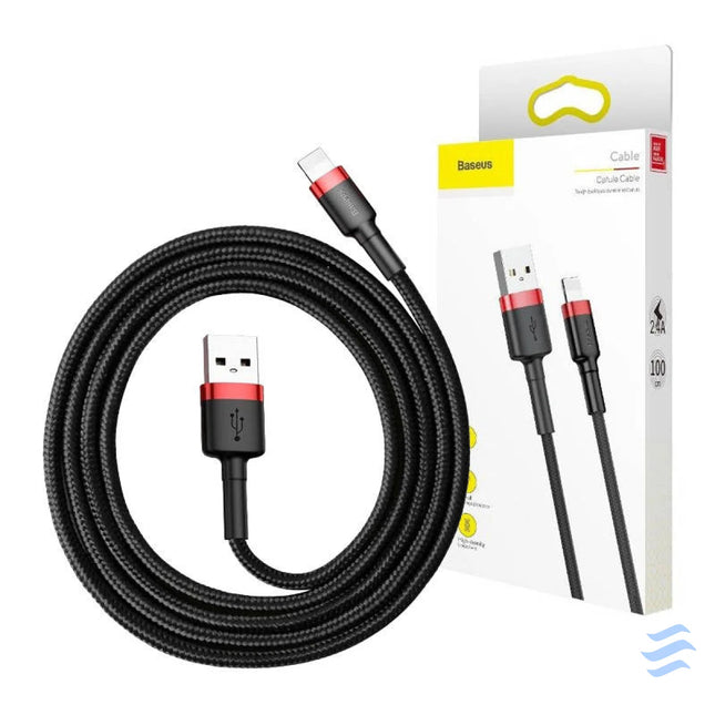 Baseus Cafule Cable USB Lightning 2A 3m (Black + Red) USB to Lightning